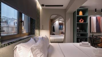 奢華雙人房, 露台, 城市景 | 迷你吧、房內夾萬、獨特設計、獨特裝修