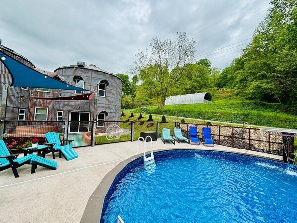 A heated pool
