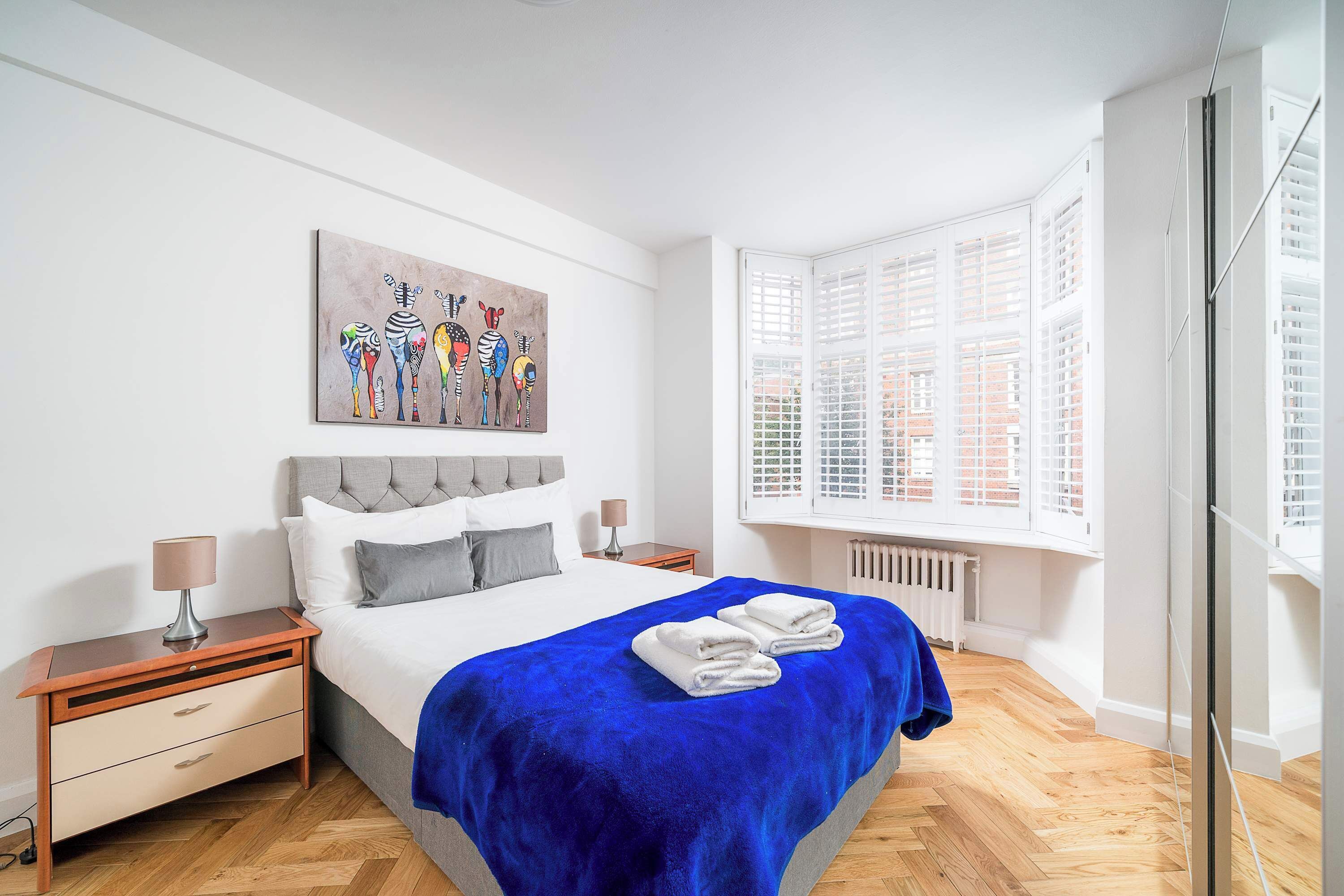 2 bedrooms, iron/ironing board, WiFi, bed sheets