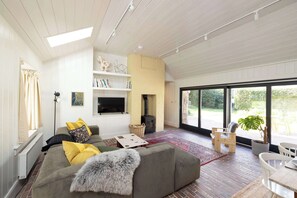 TV, fireplace, offices