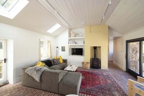 TV, fireplace, offices