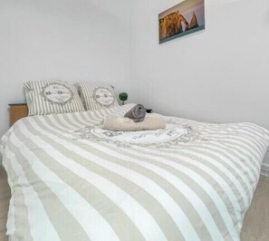 1 chambre, fer et planche à repasser, Wi-Fi, draps fournis