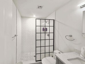 Shower, hair dryer