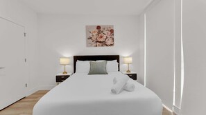 1 室のベッドルーム、WiFi、ベッドシーツ