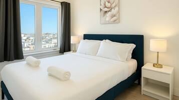 1 bedroom, bed sheets