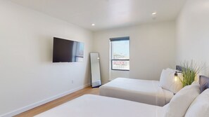 2 室のベッドルーム、ベッドシーツ