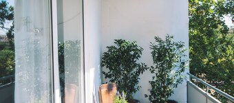 Vintage Apartment Schwetzingen - living room - bedroom - kitchen - balcony