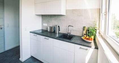 Vintage Apartment Schwetzingen - Wohnzimmer - Schlafzimmer - Küche - Balkon