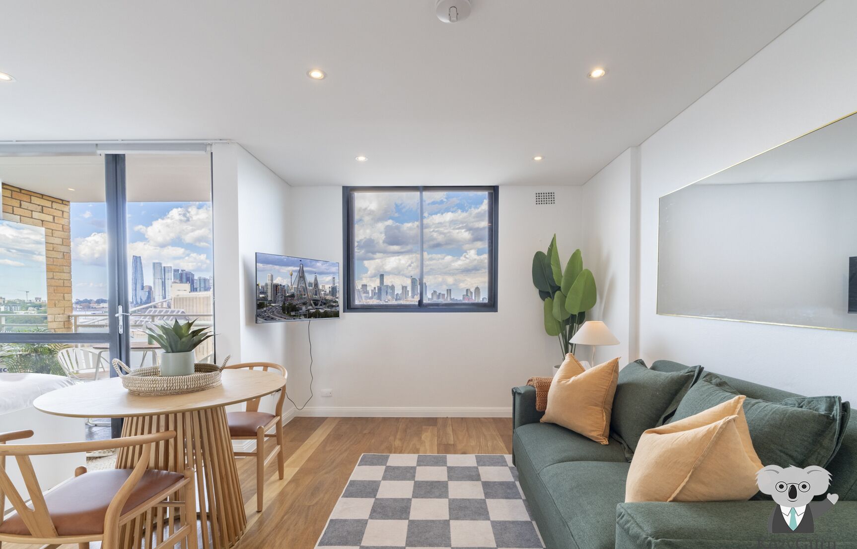 City Apartment, 1 Double Bed | Living area