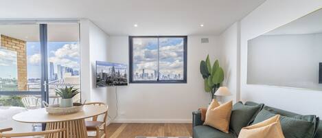 城市公寓, 1 张双人床 | 起居区