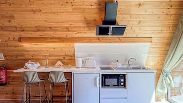 Standard House, Balcony, Garden View | Private kitchen | Mini-fridge, microwave, stovetop, cookware/dishes/utensils