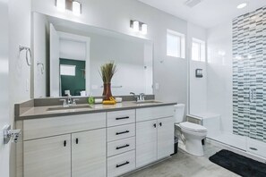 Hair dryer, towels