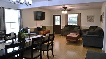 Smart TV, video games, DVD player, books