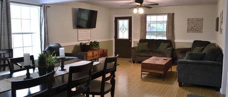 Smart TV, video games, DVD player, books