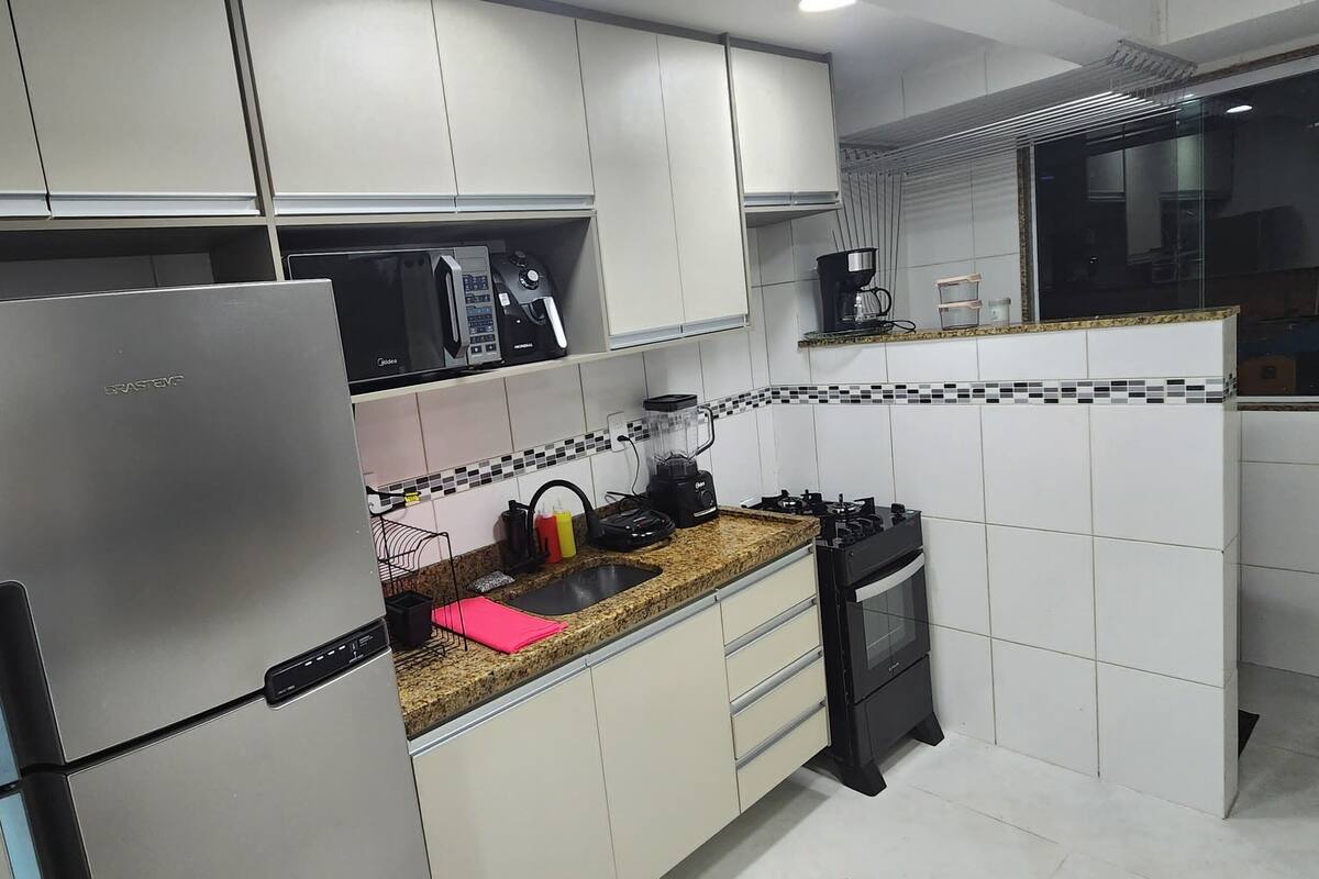 Family Apartment, 2 Bedrooms, Kitchen | Private kitchen | Full-size fridge, microwave, oven, stovetop