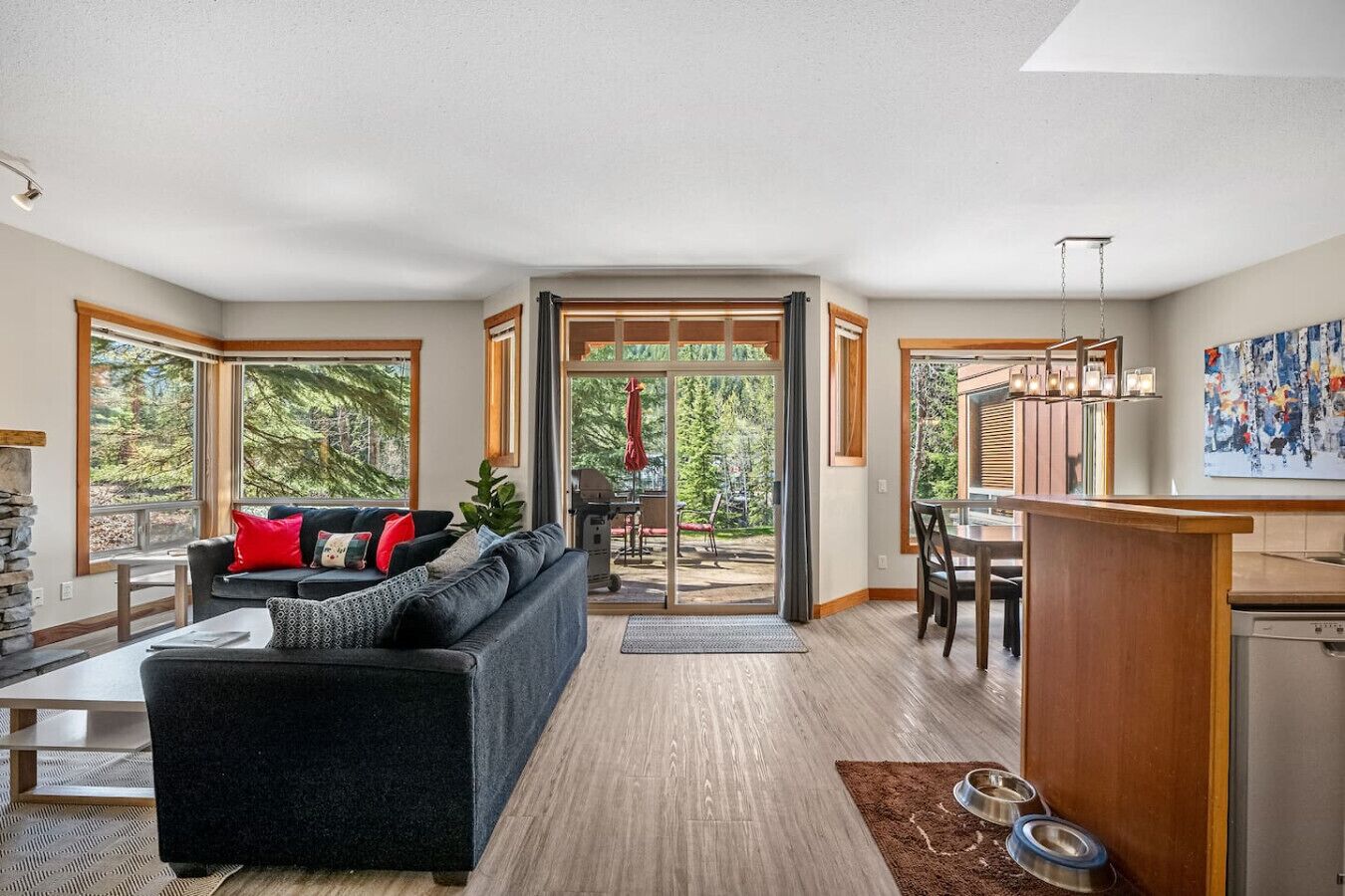 Télévision, cheminée