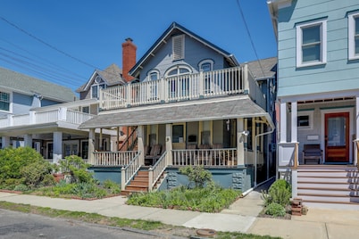 2 Blocks to Beach: Sunny Ocean Grove Apartment