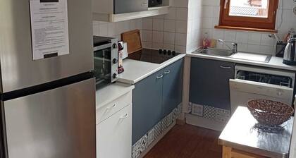 Apartment at the foot of the slopes, near outdoor swimming pool (summer) with garage.