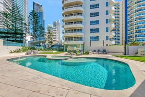 Indoor pool, outdoor pool