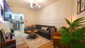 Smart TV, books, stereo, computer monitors