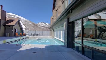 Indoor pool, a heated pool