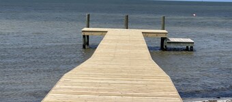 Cypress Cove, situated in Buxton on a soundfront lot, provides a peaceful setting in this charming rental cottage.