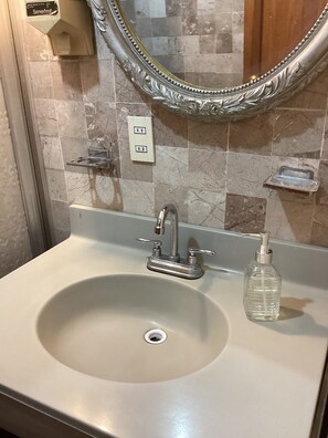 Towels, soap, toilet paper