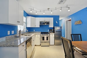 Toaster, dining tables