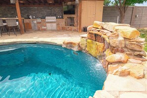 Pool - Right at Home-Midland Sprawling Ranch House with Pool Cabana and Playground (Midland)