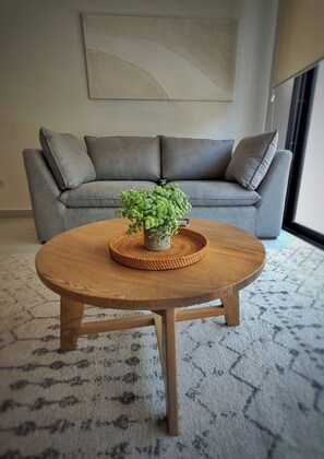 Apartment, 2 Bedrooms, Accessible, Smoking | Living area - Super Cute Flat on 5th Ave in PdC Steps From Beach (Playa del Carmen)