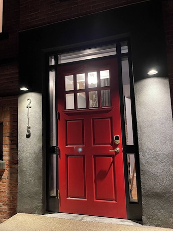 Exterior detail. Old Firehall - Haddie Brown