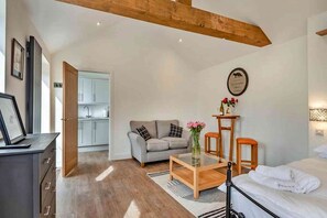 1 chambre, fer et planche à repasser