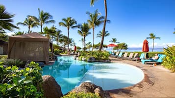 Leilighet (6 Bedrooms) | Basseng | 4 utendørsbassenger,et basseng med foss, bassengparasoller og solsenger