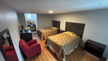 Memory foam beds, iron/ironing board, free WiFi, bed sheets