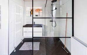 Shower, hair dryer
