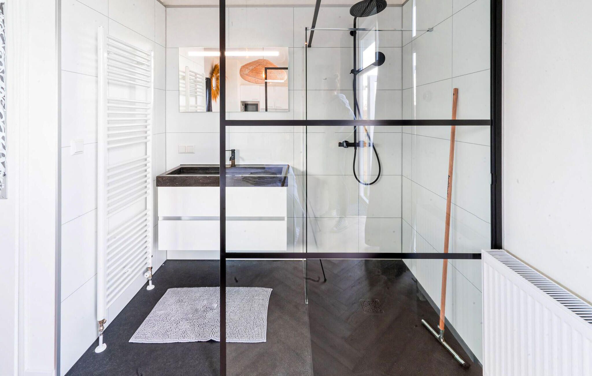 Shower, hair dryer