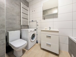 Hair dryer, towels