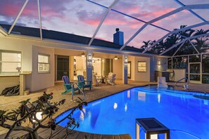 A heated pool
