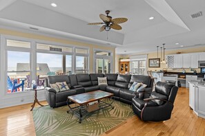 Smart TV - Experience ocean views at Beach Bubbles, a spacious 5-bedroom, 4-bathroom home in Oak Island (Oak Island)
