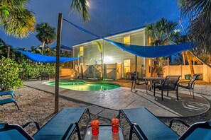 A heated pool