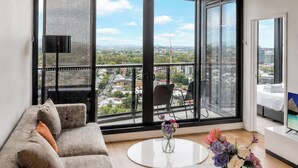 Living area - High-level 1 Bedroom Apartment in Fortitude Valley (Fortitude Valley)
