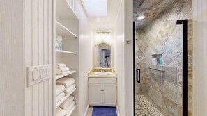 Shower, towels