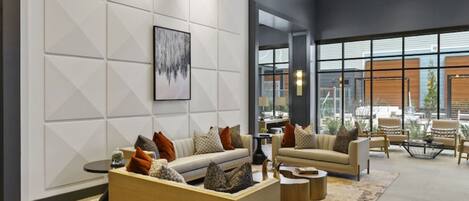 Smart TV, fireplace, ping pong, computer monitors