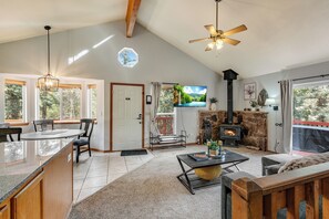 Interior - Deer Haven Cabin – 4BR Forest Retreat w/ Huge Deck & Starry Nights (Florissant)