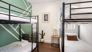 4 bedrooms, iron/ironing board, travel cot, free WiFi