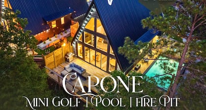 New Build Charming A-Frame w/Pool Near Hot Springs