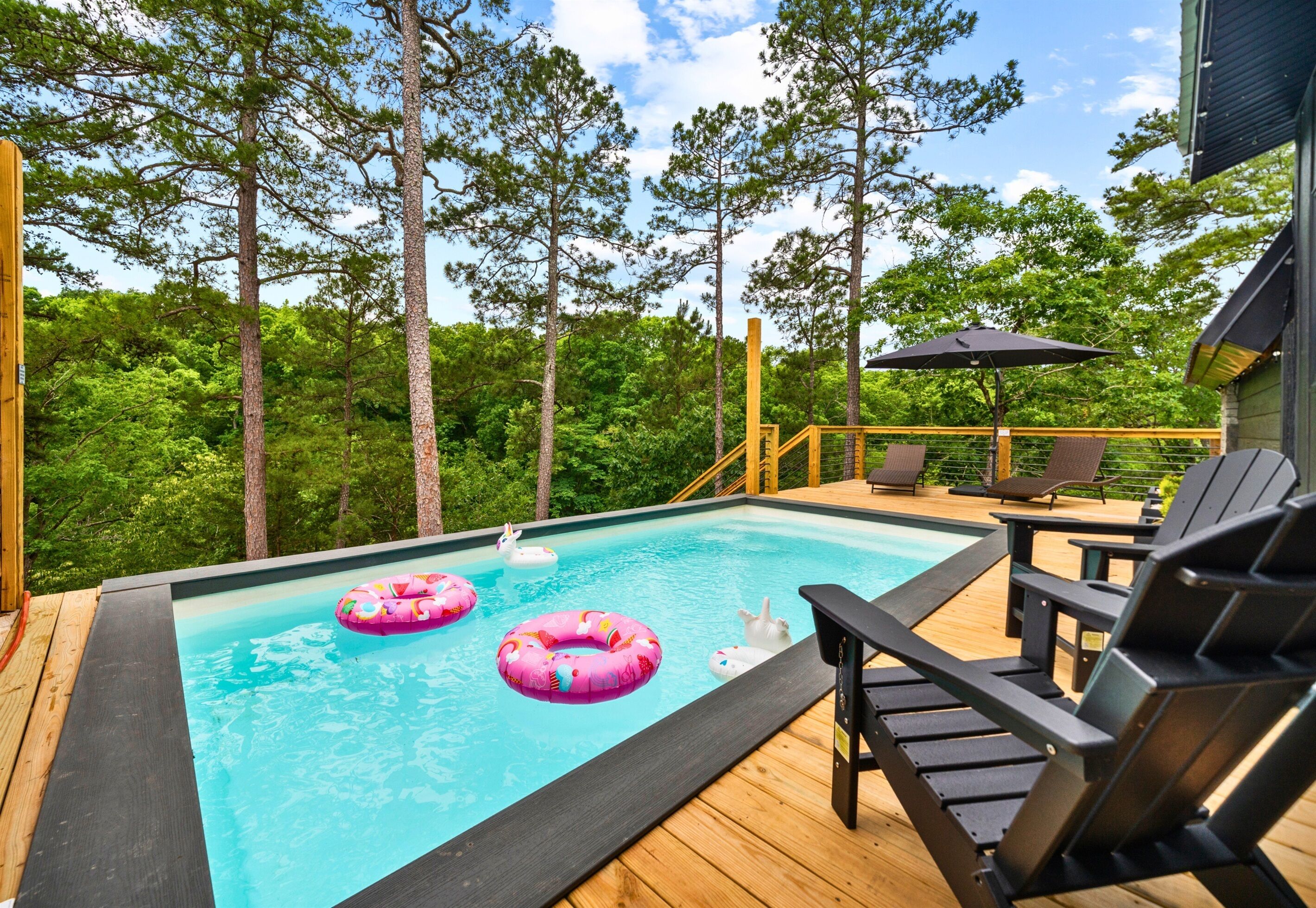 A heated pool