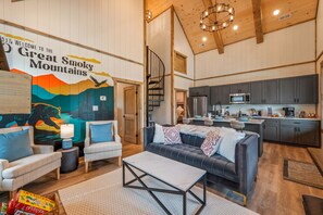 Smart-tv, eldstad och tv-spel