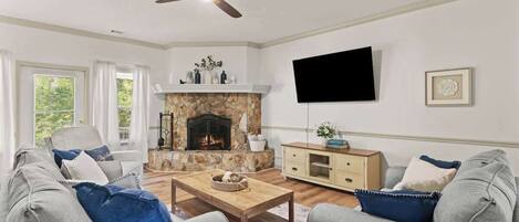 Smart TV, books, offices