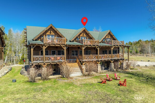 Relax on the spacious main deck with multiple seating areas, perfect for gatherings or unwinding.